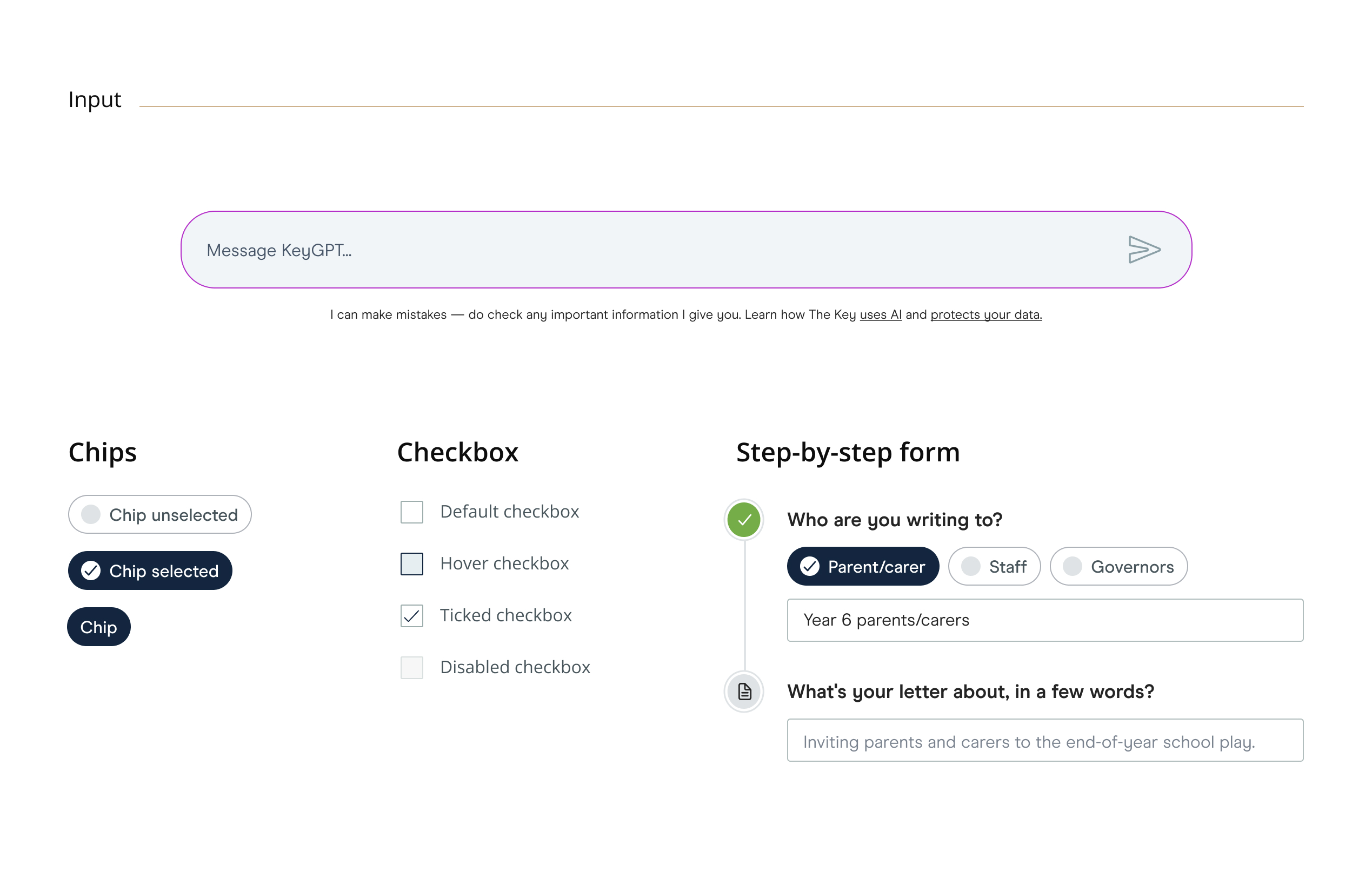 Style guide - Inputs and buttons